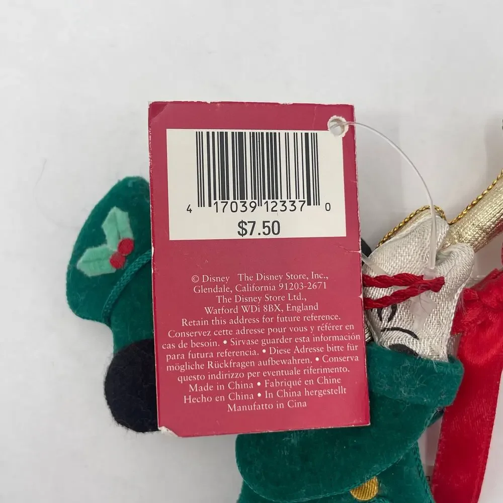 THE DISNEY STORE Ornament Mickey Mouse Mickey's Season of Song Christmas NWT